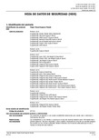 Paper Faced Gypsum Panels Safety Data Sheet - Spanish
