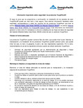 ToughRock ® Gypsum Board Safe Handling Information - Canada (Español)